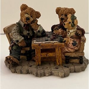 Boyd’s Bearstone Figurine. Grenville with Mathew and Bailey…Saturday Afternoon”